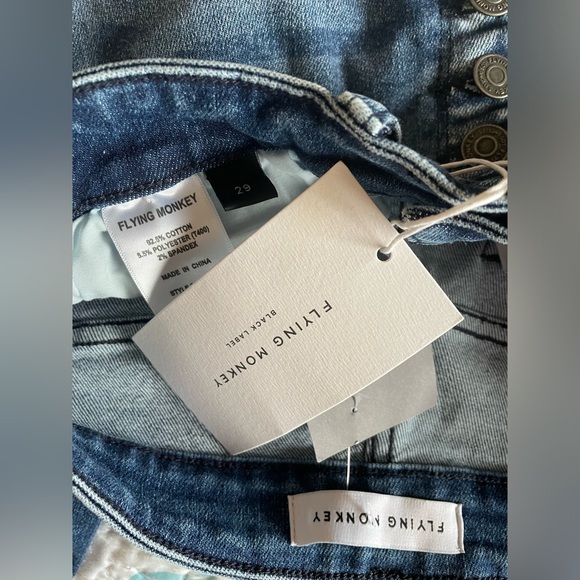 Flying Monkey High-rise Button Skinny Jeans; NWT; size 29 - Picture 8 of 11
